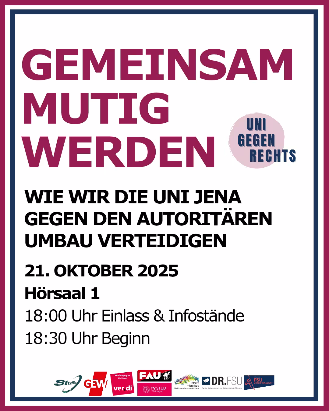 „GEMEINSAM MUTIG WERDEN“