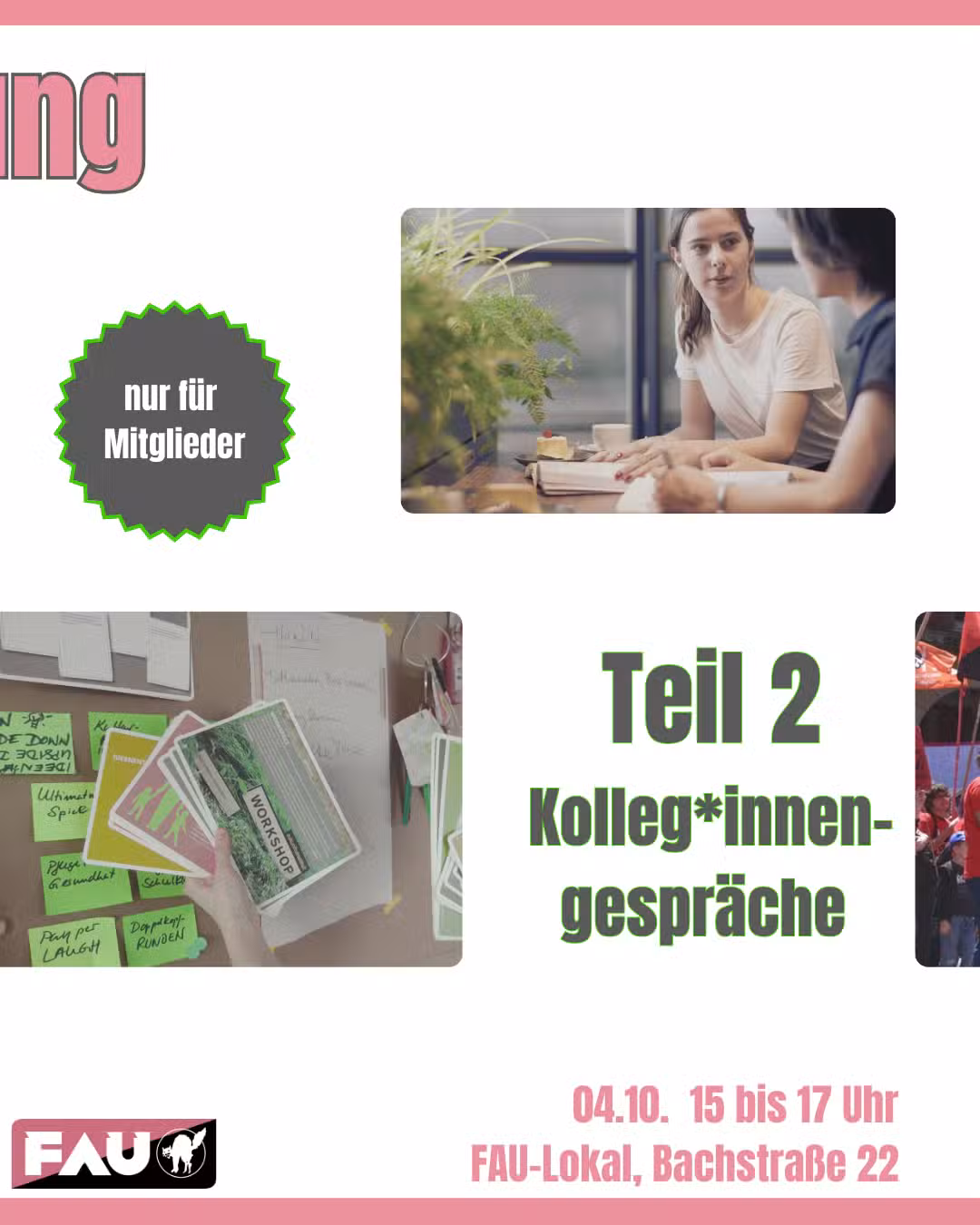 Am 4. Oktober geht’s los mit unserer OrganizingSchulung! 🔥