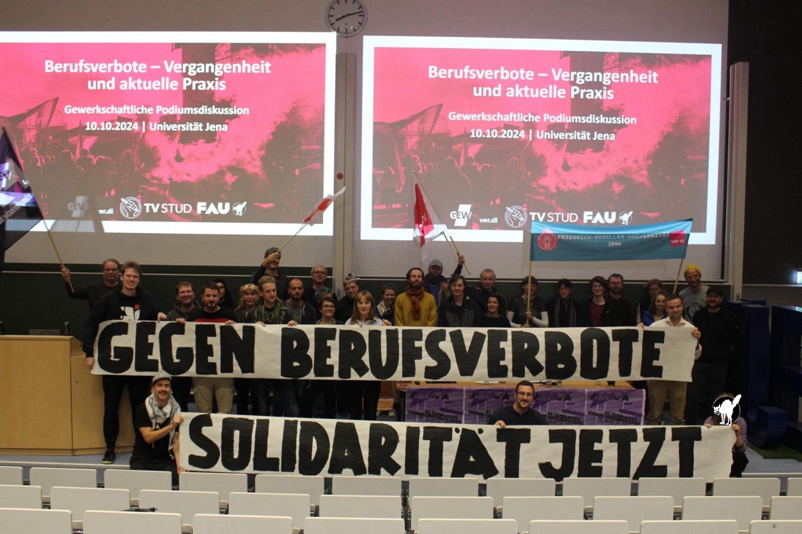 Podiumsdiskussion zum Thema Berufsverbote: Hier zum nachgucken und hören