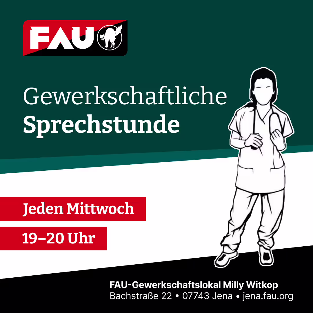Sprechstunde zukünftig immer mittwochs 19-20 Uhr