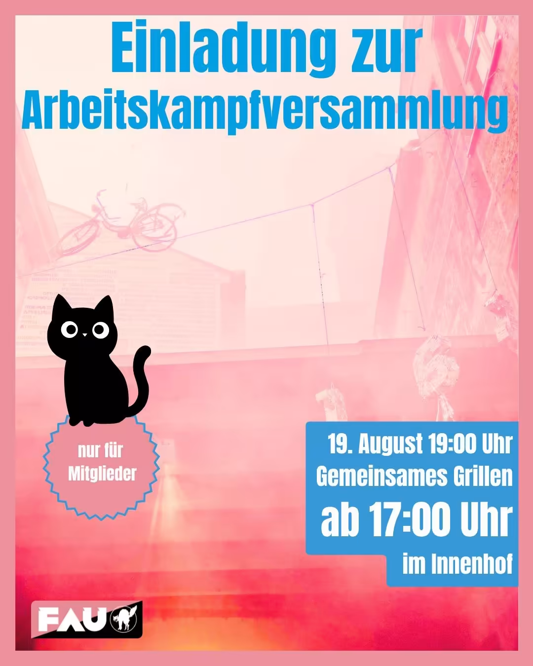 Einladung zur Arbeitskampfversammlung