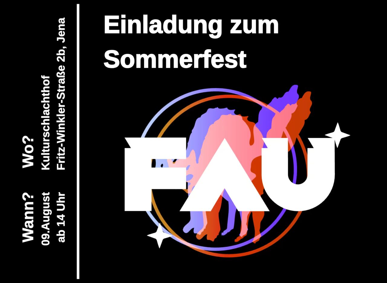 Einladung zum Sommerfest am 09. August im Kulturschlachthof
